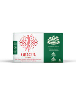 Gracija System, herbal tea for the liver and digestion, Žolynėlis, 20 tea bags