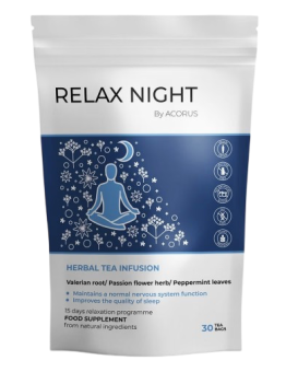 Relax night tea, Acorus, 30 tea bags