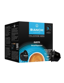 BIANCHI Gusto Decaf Espresso decaffeinated capsules, 16 pcs