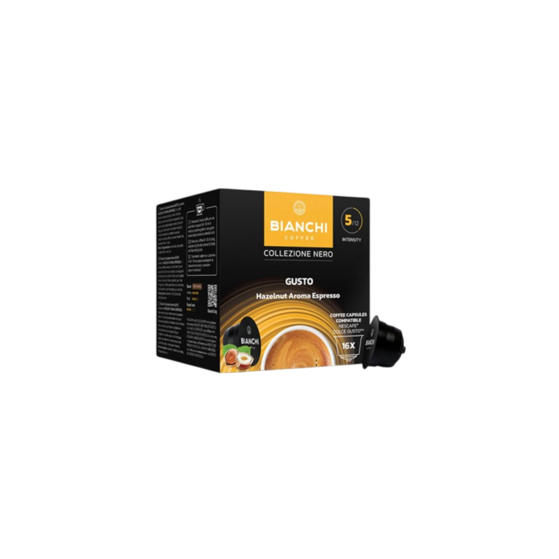 Nero Gusto Hazelnut Aroma, kavos kapsulės BIANCHI, Dolce Gusto®, 16 vnt.