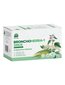 Bronchoherba-1 Sinus, Funkcinė arbata, 20 pak. | ŠVF