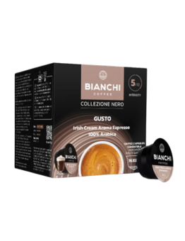 Bianchi Collezione Nero Gusto Irish Cream Aroma coffee capsules, Dolce Gusto® compatible, BIANCHI, 16 pcs