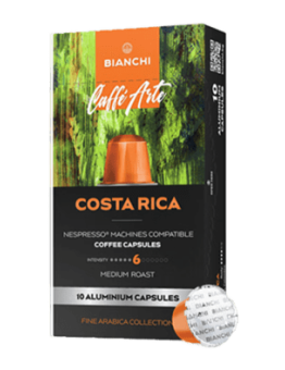 Caffè Arte Costa Rica, kavos kapsulės Nespresso®, BIANCHI, 10 vnt.