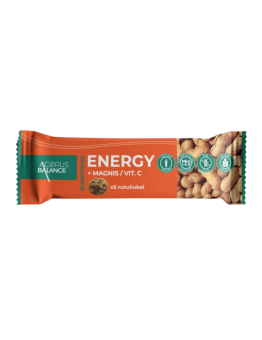 Vaisių-riešutų rutuliukai ENERGY + magnis / vit. C | Onelife.lt