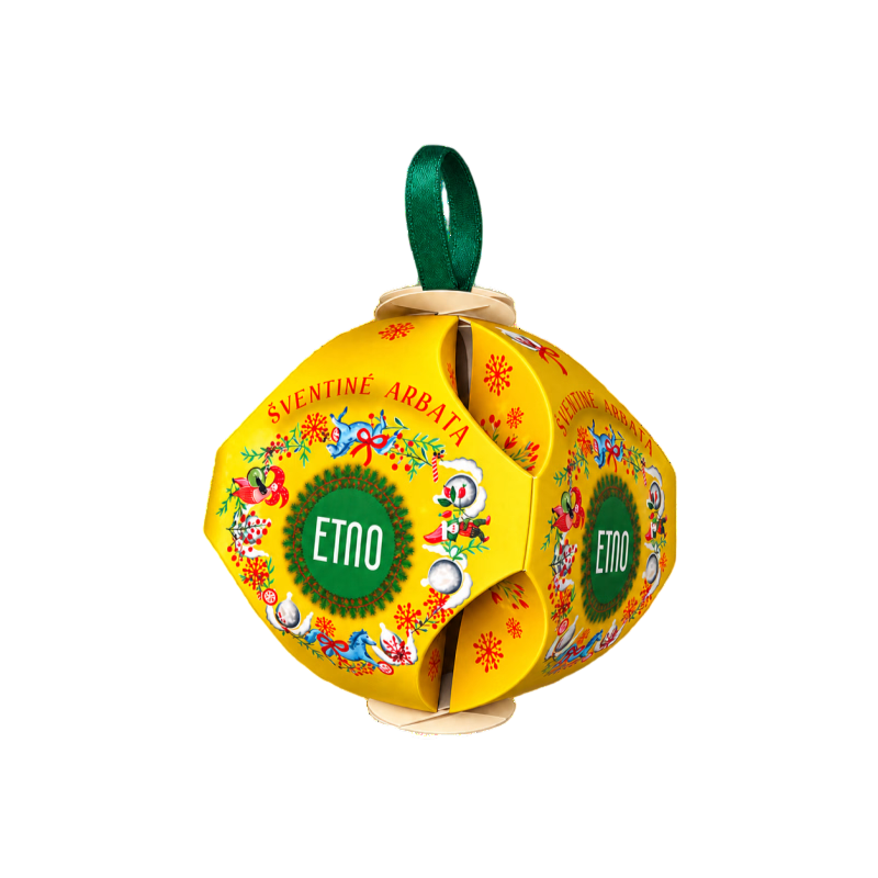 Kalėdinis žaisliukas su vaisine arbata, ETNO, 40 g,