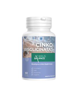 Cinko bisglicinatas, Acorus Balance, 60 kaps. 30 g. | Onelife.lt
