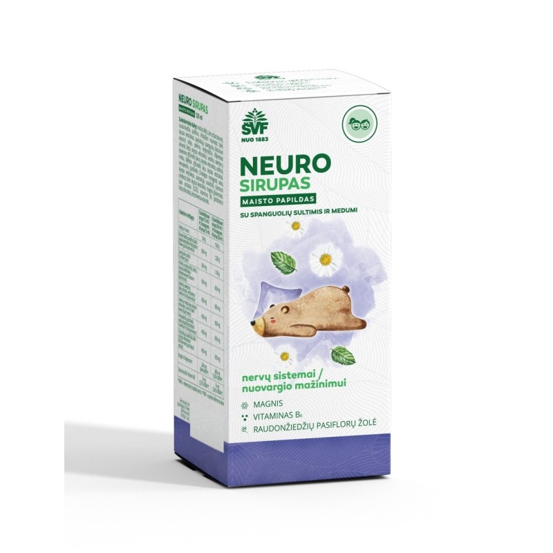 Neuro oral solution, for the nervous system, Švenčionių vaistažolės, 120 ml