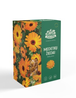 Calendula flowers, loose herbal tea, Žolynėlis, 30 g