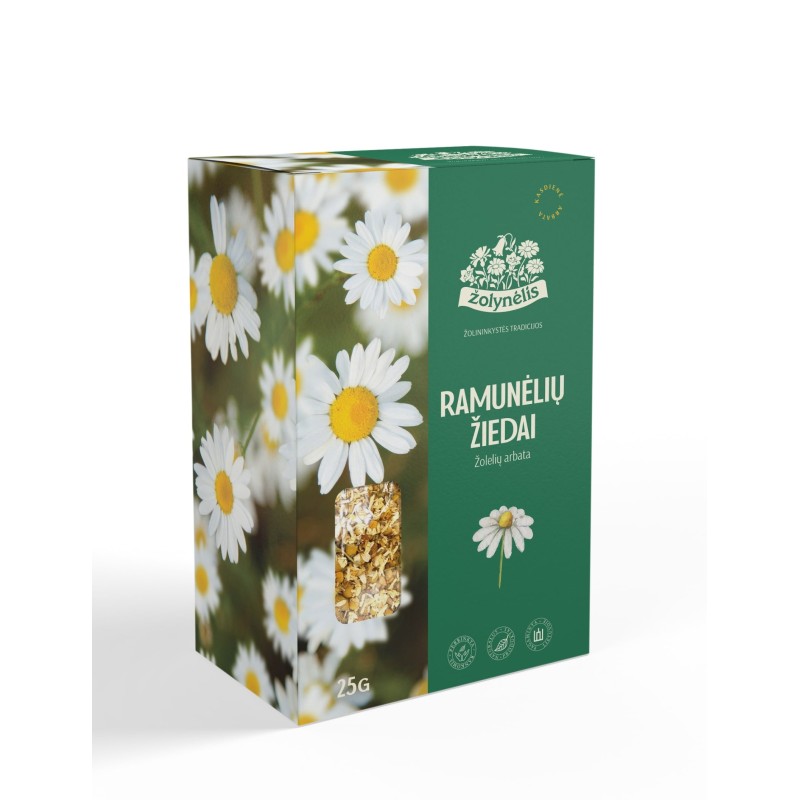 Chamomile flowers, loose herbal tea, Žolynėlis, 25 g