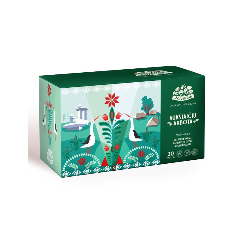 Aukštaičių arbota (Aukštaitija Tea) herbal tea, Žolynėlis, 20 tea bags