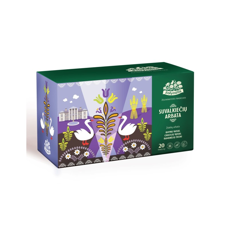Suvalkiečių arbata (Suvalkija Tea) herbal tea, Žolynėlis, 20 tea bags