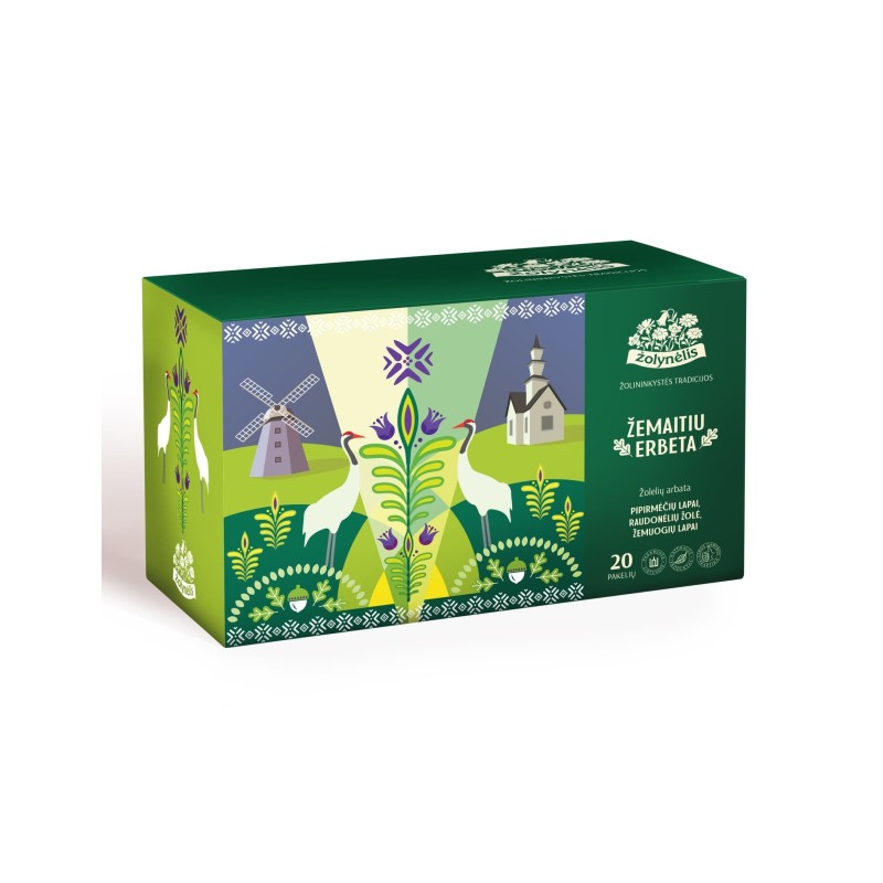 Žemaitiu erbeta (Samogitian Tea) herbal tea, Žolynėlis, 20 tea bags