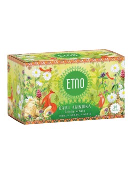 Gaivi akimirka (Fresh Moment) herbal tea with ginger, ETNO, 20 tea bags