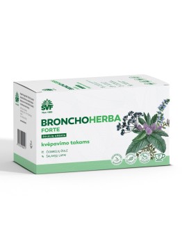 Bronchoherba forte, for the respiratory tract, Švenčionių vaistažolės, 20 tea bags
