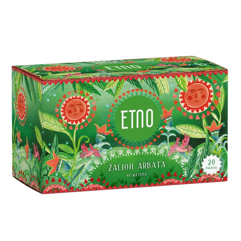 Green tea with matcha, ETNO, 20 tea bags