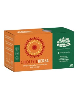Cholesteherba herbal tea for cholesterol, Žolynėlis, 20 tea bags