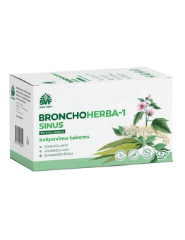 Bronchoherba-1 Sinus, for the respiratory tract, Švenčionių vaistažolės, 20 tea bags