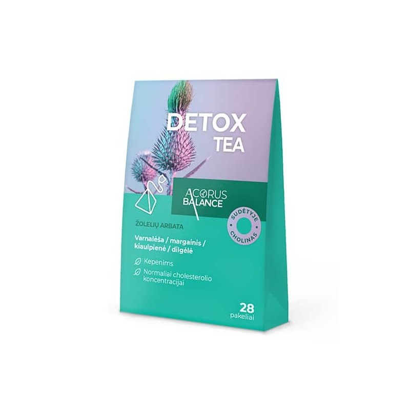 Detox tea herbal tea for detoxification, Acorus Balance, 28 tea bags