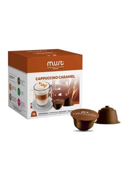 Must Cappuccino Caramel coffee capsules, Dolce Gusto® compatible, 16 pcs