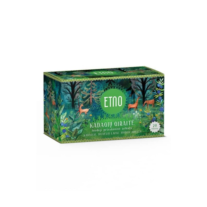 Kadagių giraitė (Juniper Grove) black spiced tea, ETNO, 20 tea bags