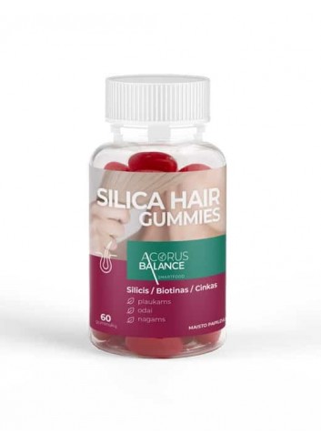 SILICA HAIR GUMMIES, plaukams, 60 vnt.