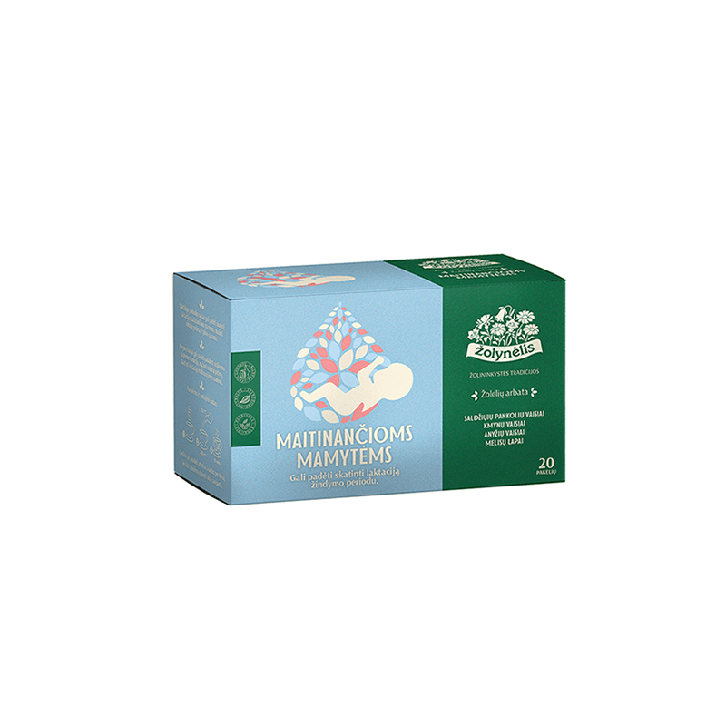 For breastfeeding mothers, herbal tea for lactation, Žolynėlis, 20 tea bags