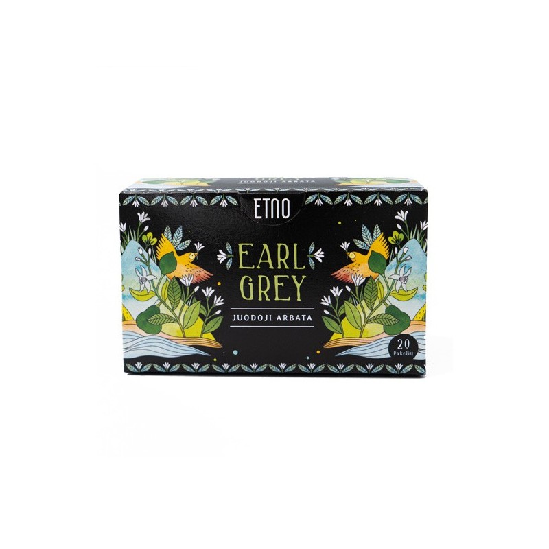 Juodoji arbata Earl Grey ETNO, 20 vnt.