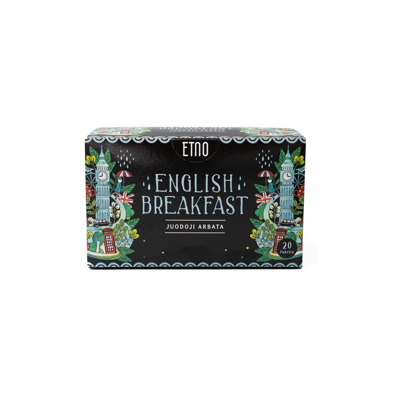 English Breakfast black tea, ETNO, 20 tea bags