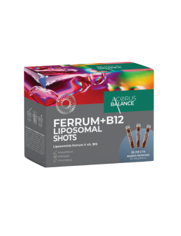 Ferrum + B12 Liposomal shots for blood formation, Acorus Balance, 14 pcs