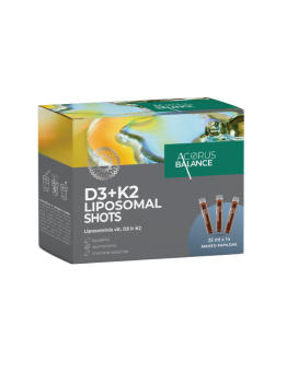 D3 + K2 Liposomal shots for bones, Acorus Balance, 14 pcs