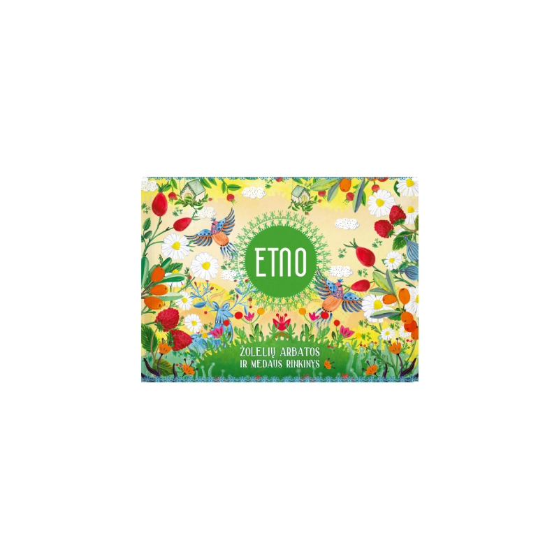 Herbal tea and honey set, ETNO, 60 tea bags, 6 flavours