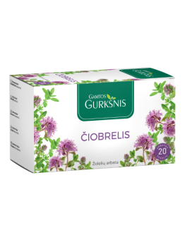 Thyme herbal tea, Gamtos Gurkšnis, 20 tea bags