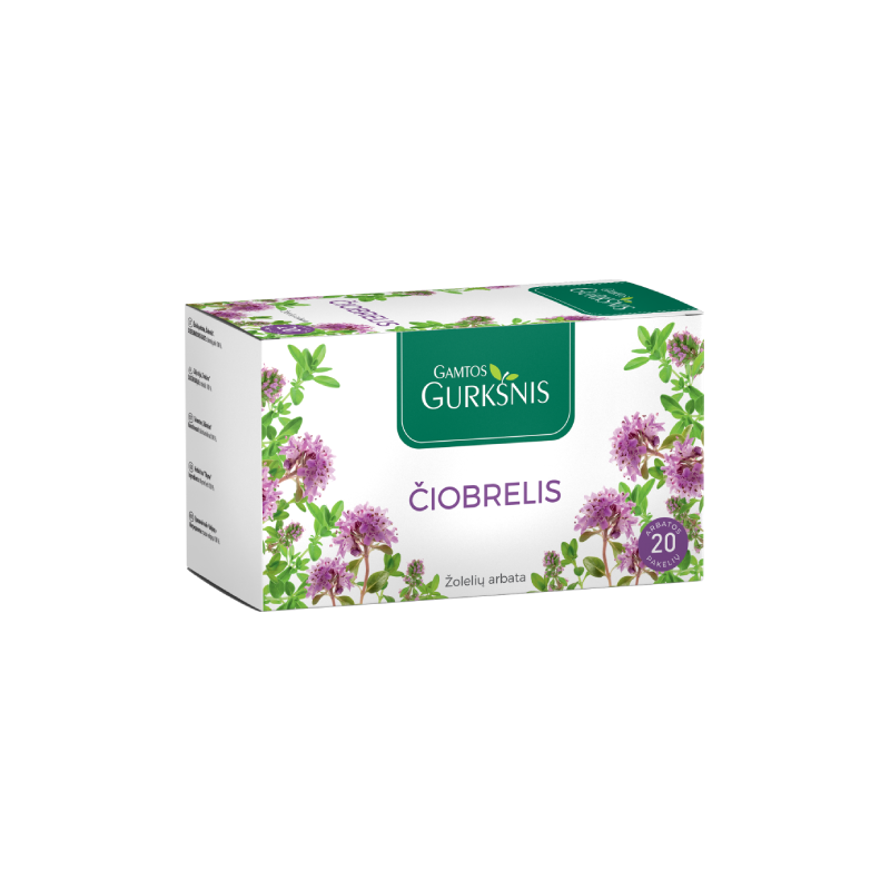 Arbata Gamtos Gurkšnis čiobrelis, 20 vnt.