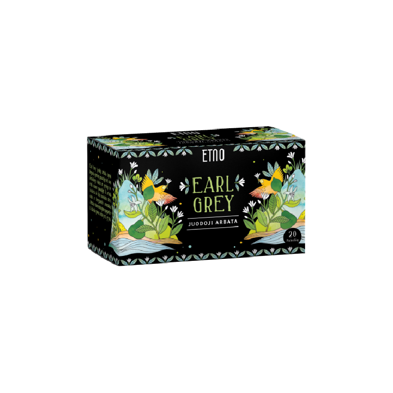 Juodoji arbata Earl Grey ETNO, 20 vnt.