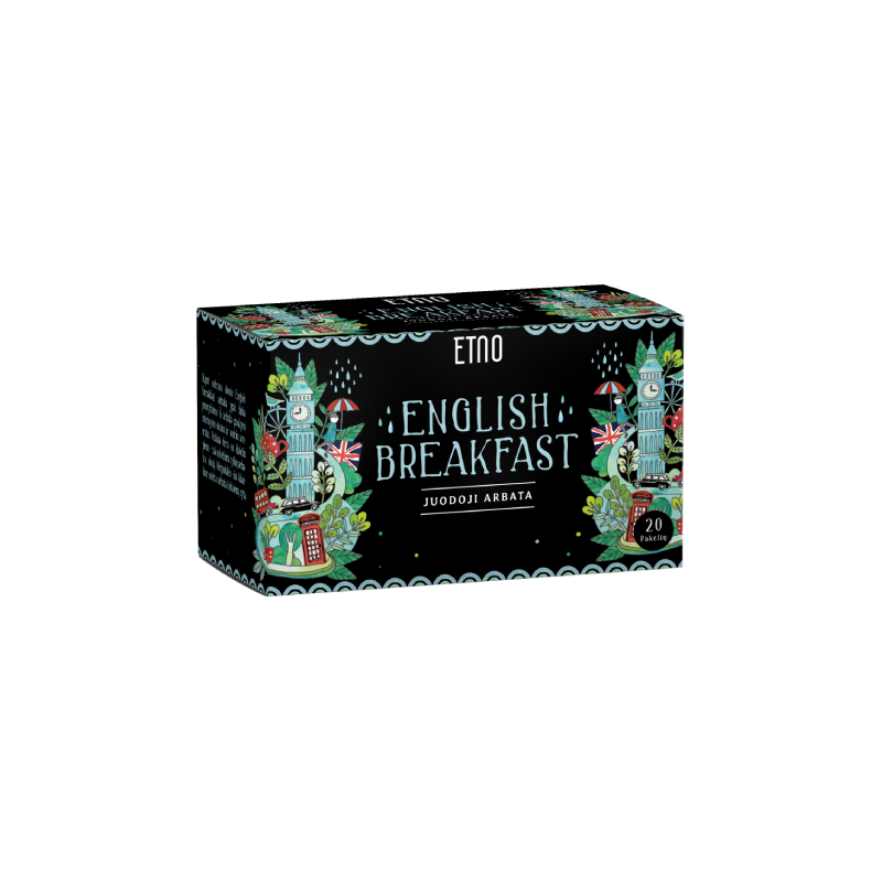 English Breakfast black tea, ETNO, 20 tea bags