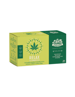 Relax with hemp, herbal tea for the nervous system, relaxation and sleep, Žolynėlis, 20 tea bags