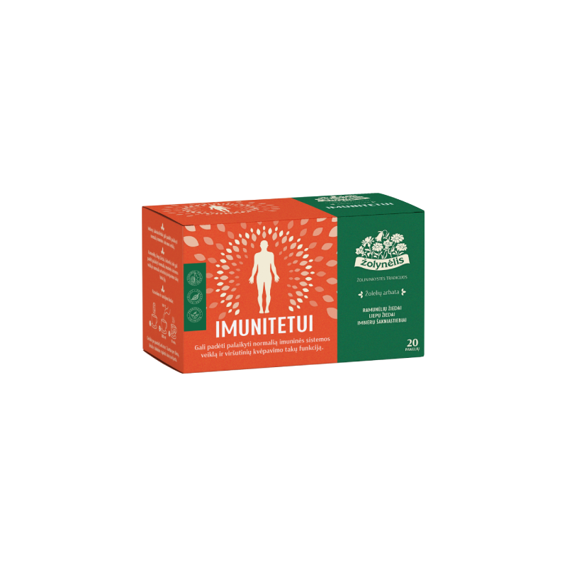 Herbal tea for immunity and the respiratory tract, Žolynėlis, 20 tea bags