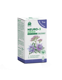 Neuro-3 sleep drops with melatonin, Švenčionių vaistažolės, 25 ml