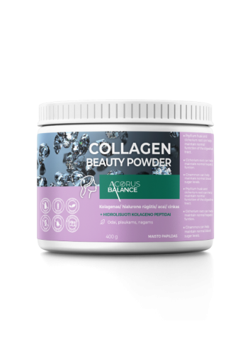 Collagen beauty powder, odai, plaukams, nagams, 400 g