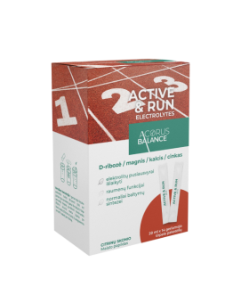 Active & run electrolytes oral solution for muscle function, Acorus Balance, 14 pcs