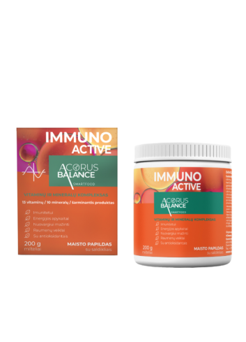 Immuno active milteliai, imunitetui, Acorus Balance, 200 g