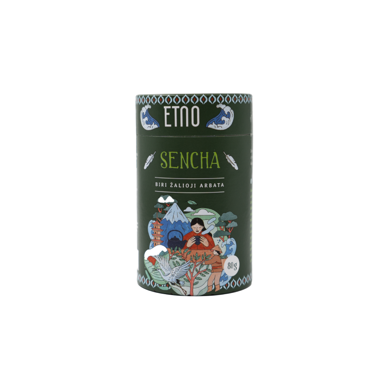 SENCHA biri žalioji arbata ETNO, 80 g