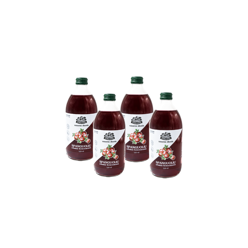 Cranberry tea concentrate, Žolynėlis, 4 pcs