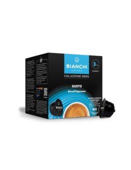 Kavos kapsulės be kofeino BIANCHI Gusto Decaff Espresso, 16 vnt.
