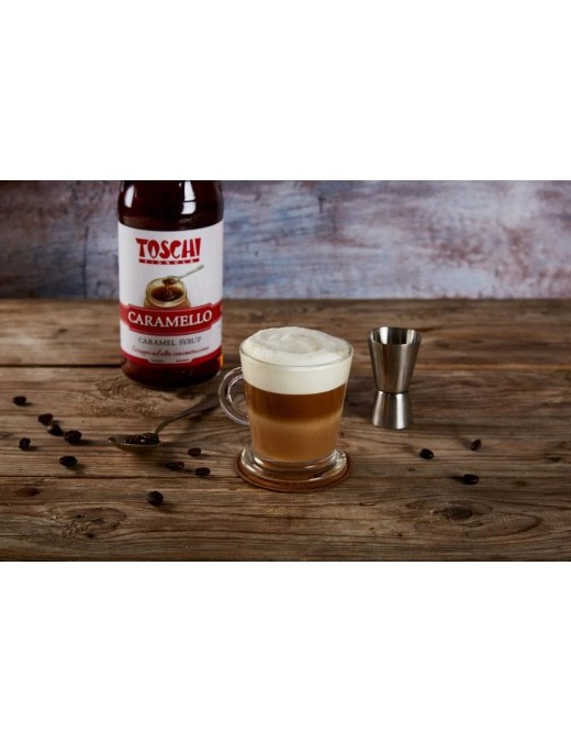 karamelės skonio sirupas