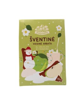Festive fruit tea with apple and cinnamon, Žolynėlis, 15 tea bags