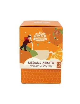 Orange-flavoured honey tea, Žolynėlis, 10 sachets