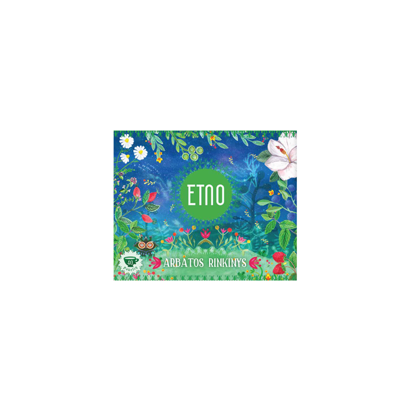 Tea selection box, ETNO, 40 tea bags, 4 flavours
