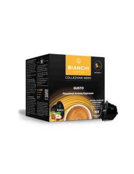 Nero Gusto Hazelnut Aroma coffee capsules, BIANCHI, Dolce Gusto® compatible, 16 pcs