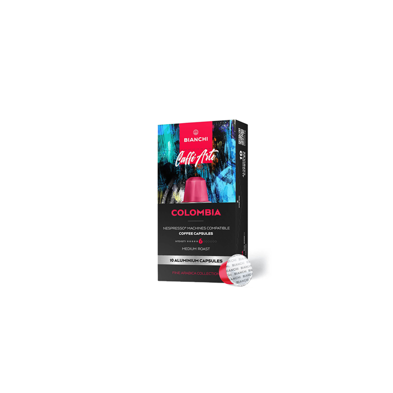 Kavos kapsulės Bianchi Caffè Arte Colombia coffee capsules NP, 10 vnt.